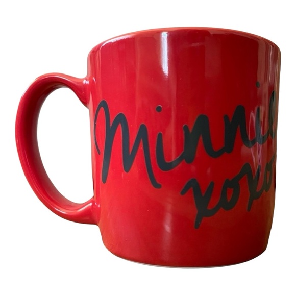 Disney Store Minnie Mouse XOXO Love Heart Glasses - Red 3D Cup 10oz Mug Coffee - Picture 3 of 6